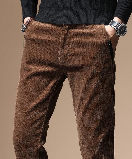 Men's Corduroy Youth Business Loose Pants