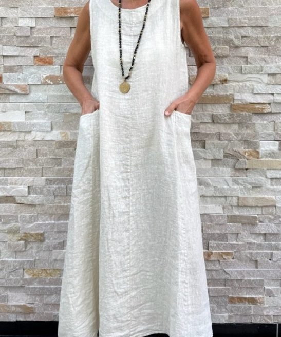 Women's short-sleeved V-neck dress